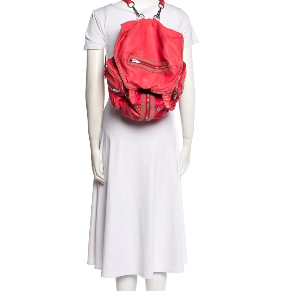 Alexander Wang Leather Hot Pink Backpack - Picture 3 of 7